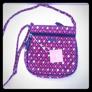 Vera Bradley Katalina PinkDiamonds Double Zip NWT